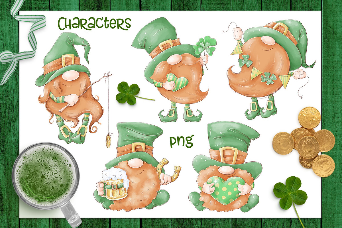 Gnome St. Patrick's Day, an Illustration by Yuliya Art (Photo 2 of 6)