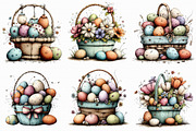 Easter Gift Basket Clipart, an Illustration by Libby Wishes (Thumbnail 9 of 9)