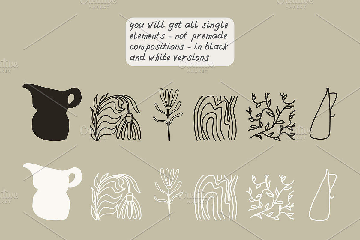 224 POTTERY CLIPART - HAND DRAWN, an Object Illustration by JuDesign (Photo 16 of 25)
