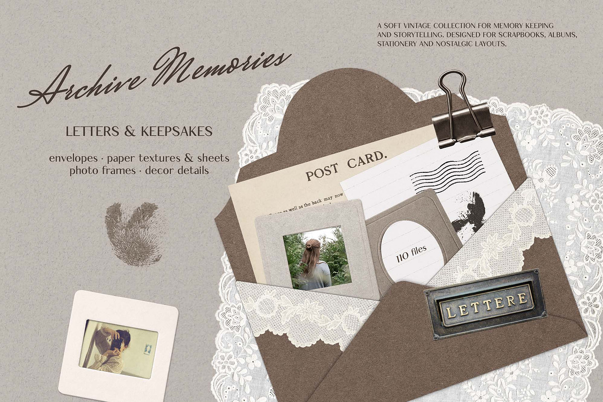 Archive Memories – Letters & Keepsak, an Object Graphic by DigARTbyHavroshka (Photo 1 of 13)