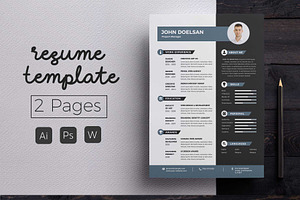 Vol.21 Resume & CV Template