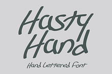Hasty Hand - Hand Lettered Font