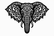 Elephant Silhouette with Ornamental, an Illustration by Amazin_art (Thumbnail 4 of 16)