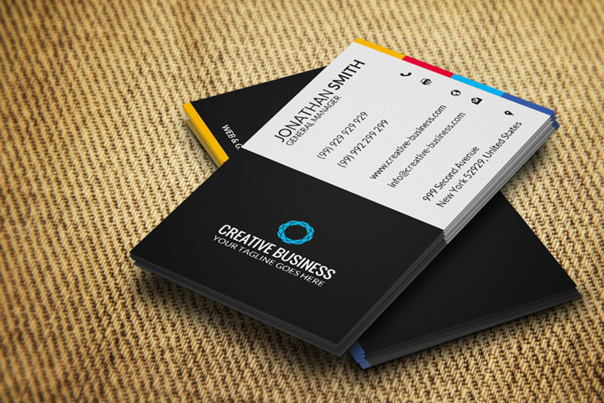 Clean Card CM068, a Business Card Template by annozio (Photo 3 of 4)