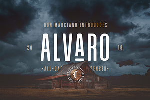 Alvaro Condensed - Duo, a Sans Serif Font by DonMarciano