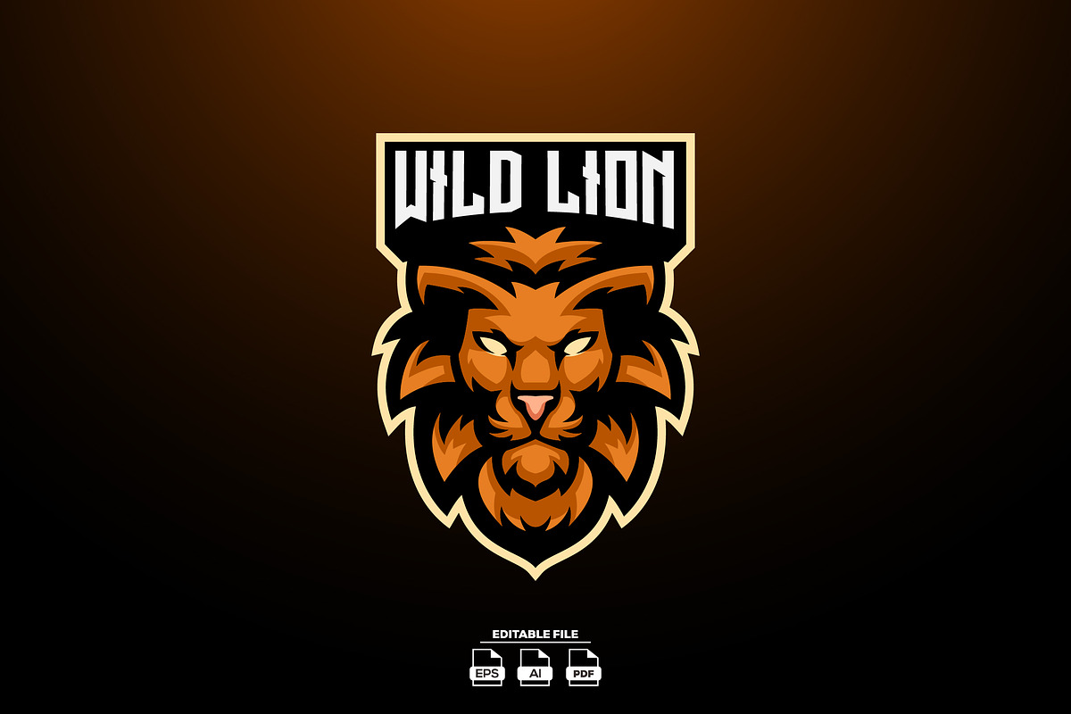 Lion Mascot Esport Logo Design, a Branding & Logo Template by LOGTURNAL