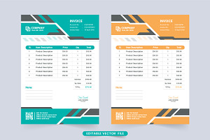 Business Invoice And Voucher Vector