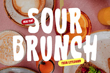 Sour Brunch - Food Display Font