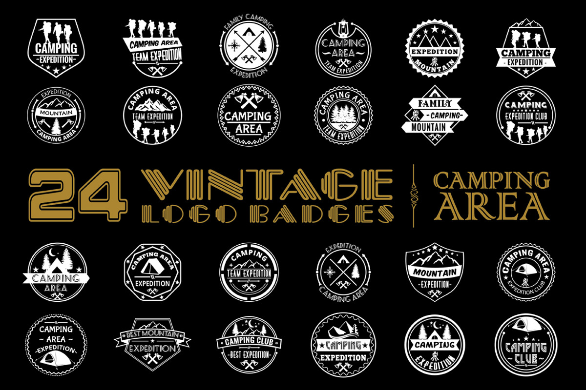 24 VB CAMPING AREA VOL1, a Branding & Logo Template by on3stepThemes