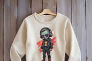 Cool Zombie Kids Clipart, a Person Illustration by yod67 (Thumbnail 4 of 7)