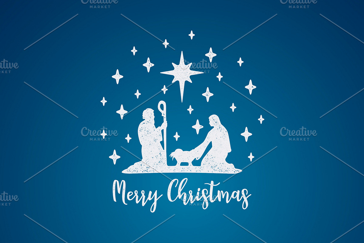 Merry Christmas cards set, a Decorative Illustration by IvanFet (Photo 11 of 14)