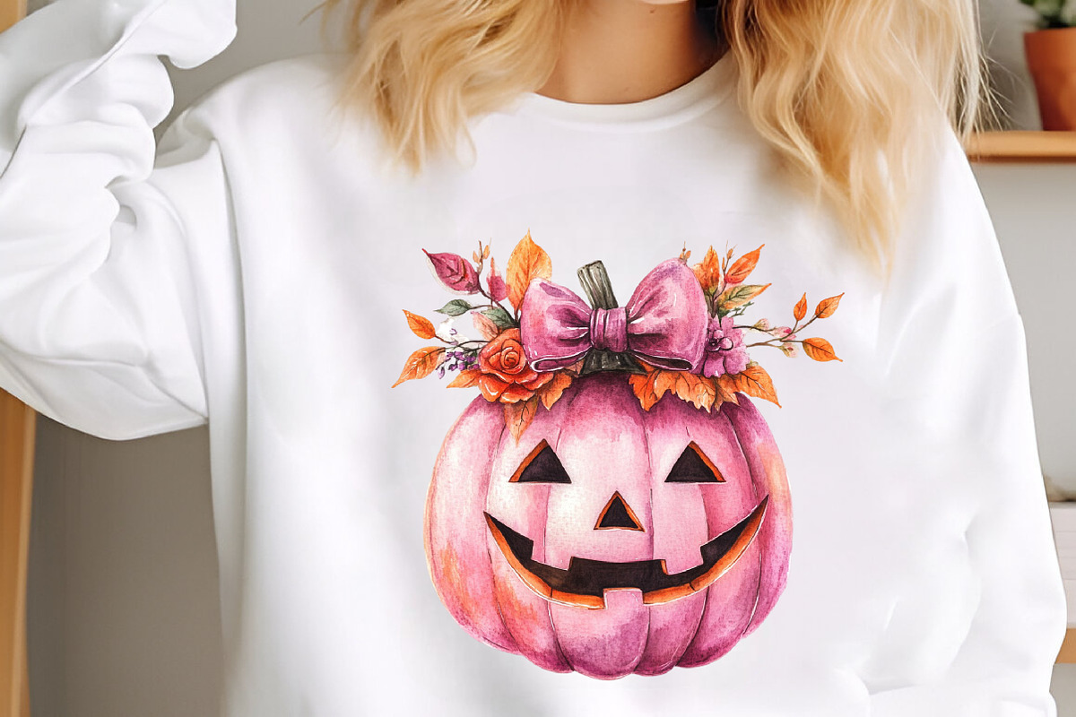 Coquette Pink Halloween Clipart, a Seasonal Illustration by designcity5 (Photo 4 of 5)