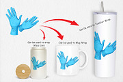 Medical Gloves Clipart, a Graphic by Artnoy (Thumbnail 4 of 5)