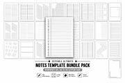 100+ Editable Notes Bundle Pack, a Stationery Template by MNT-Creator (Thumbnail 3 of 5)