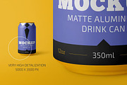 350ml Aluminium Drink Mockup Set, a Packaging Mockup by PaperMoon (Thumbnail 4 of 4)