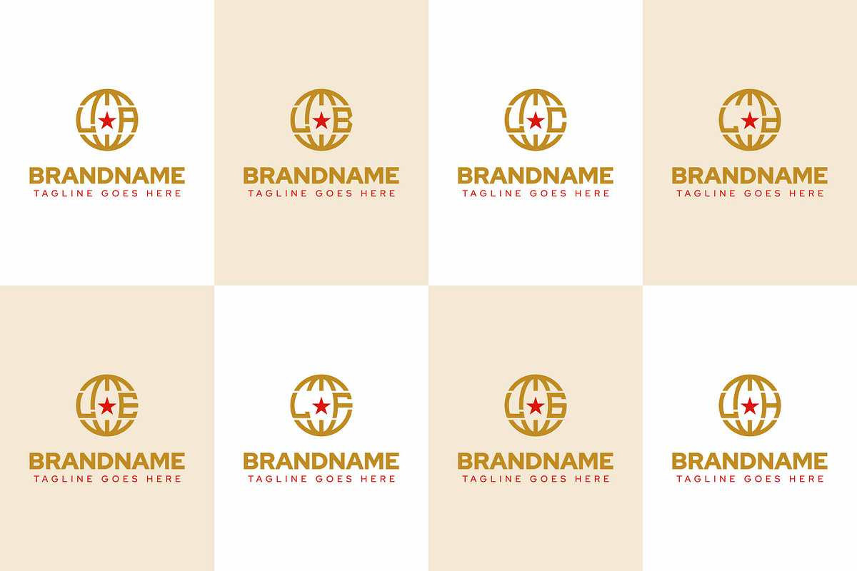 Letters LA LB LC LD LE LF LG LH Logo, a Branding & Logo Template by Pray Art Design Studio (Photo 1 of 2)