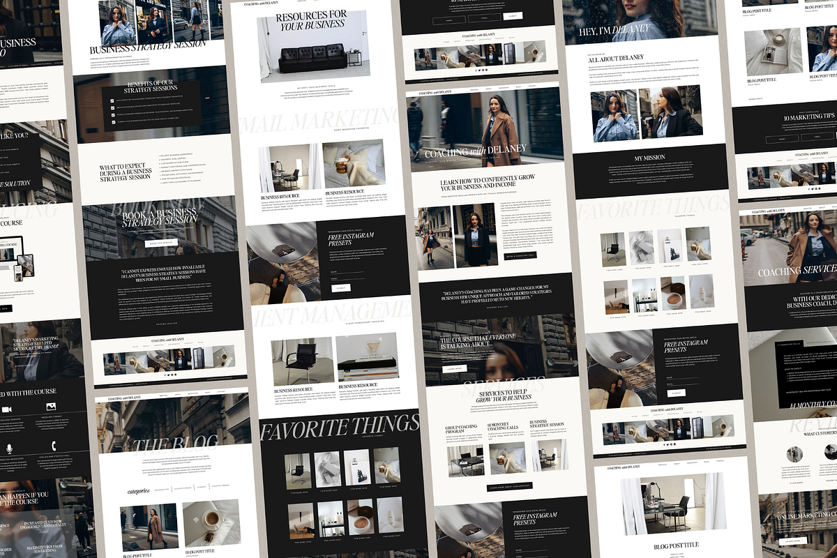 Coaching Showit Website Template, a Landing Page Template by Blush Created (Photo 7 of 12)