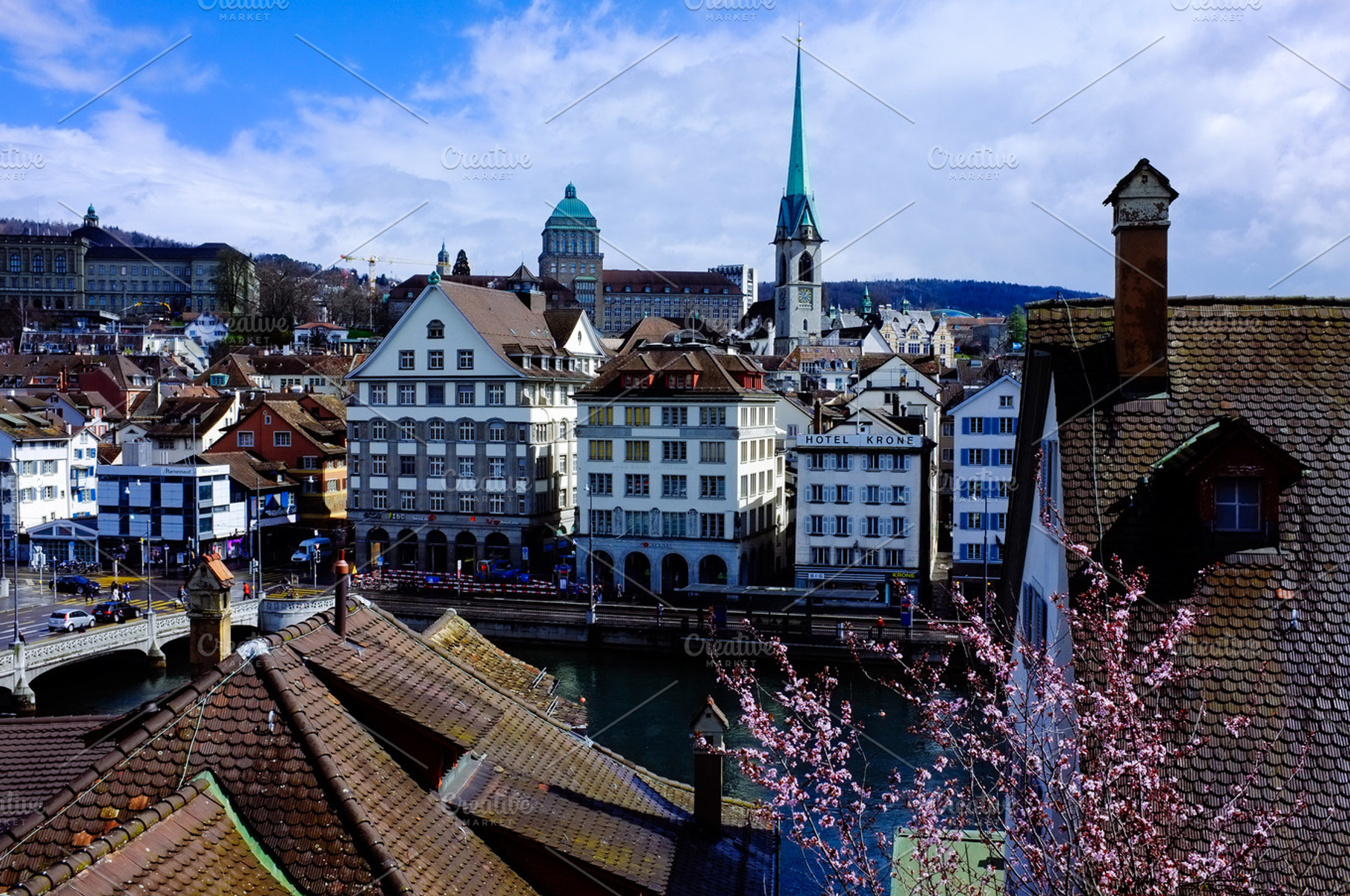 April in Zurich, Switzerland, an Architecture Photo by julia.karpacheva