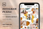 Instagram PUZZLE with shapes & lines, a Social Media Template by EkaterinaKiriy (Thumbnail 1 of 7)