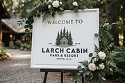 Log Cabin Pine Tree Forest Logo, a Branding & Logo Template by Enola99d (Thumbnail 1 of 3)