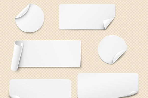 Vector White Stickers