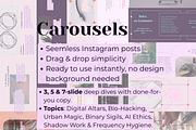 Modern Witch Instagram Templates, a Social Media Template by Mochi Atelier (Thumbnail 9 of 10)