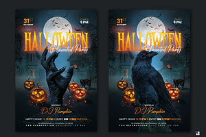 Halloween Party Flyer - 2 versions