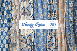 Trendy Retro Floral Patterns