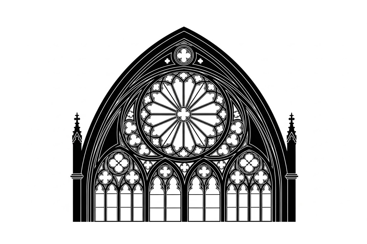Gothic Church Window Frame Bundle, an Illustration by jahid234 (Photo 25 of 31)