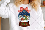 Nativity Scene Snow Globe Christmas, an Illustration by Craft Nest (Thumbnail 2 of 6)