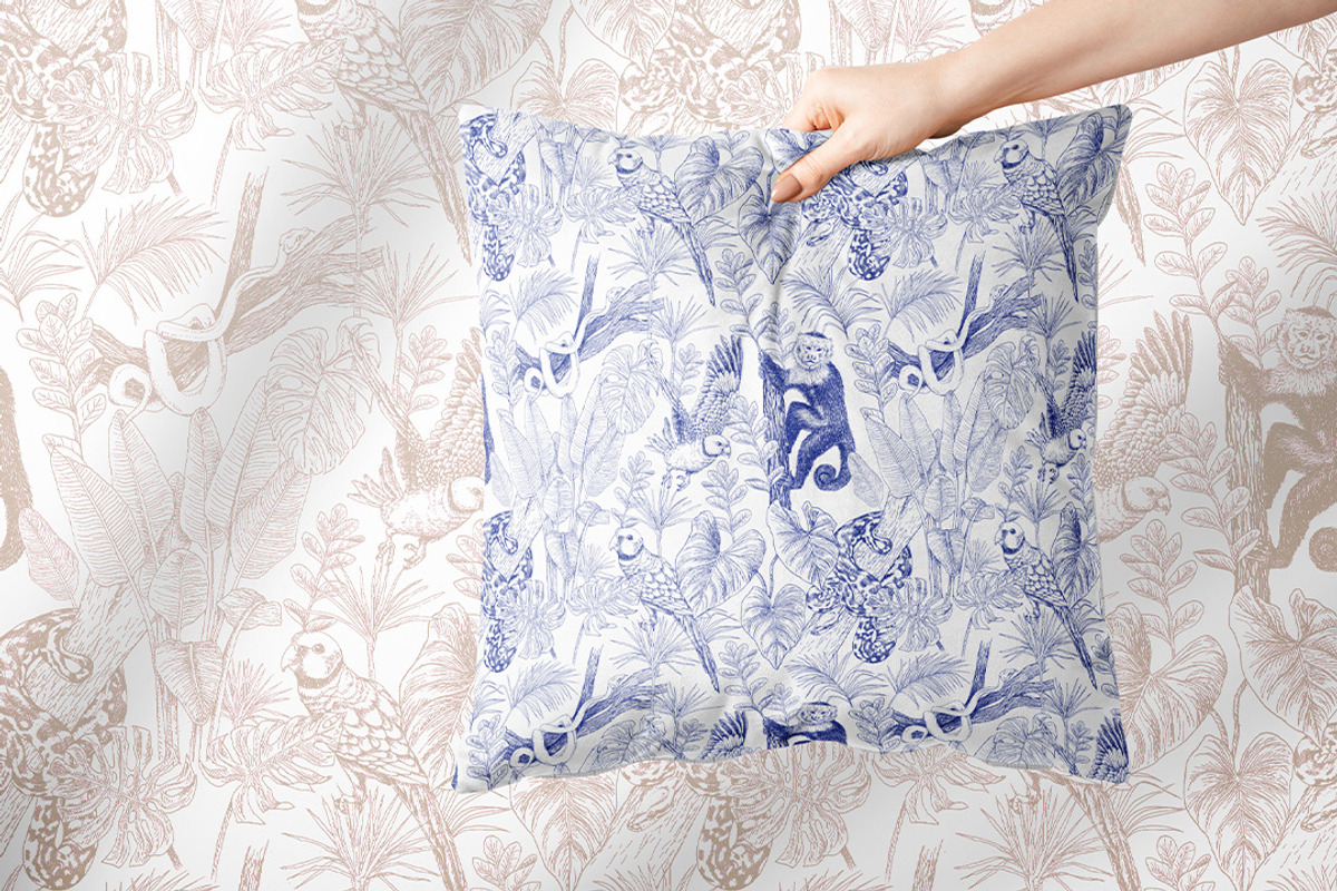 Jungle Toile de Jouy Pattern, a Pattern Graphic by Stylus & Bloom (Photo 6 of 8)