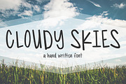 CLOUDY SKIES, a Sans Serif Font by DaniKwok (Thumbnail 1 of 6)