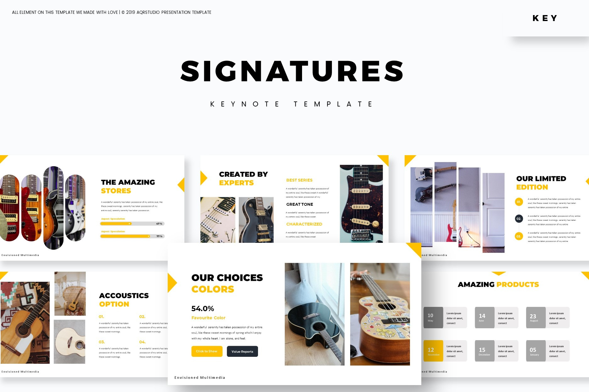 Signatures - Keynote Template, a Presentation Template by AQR Studio