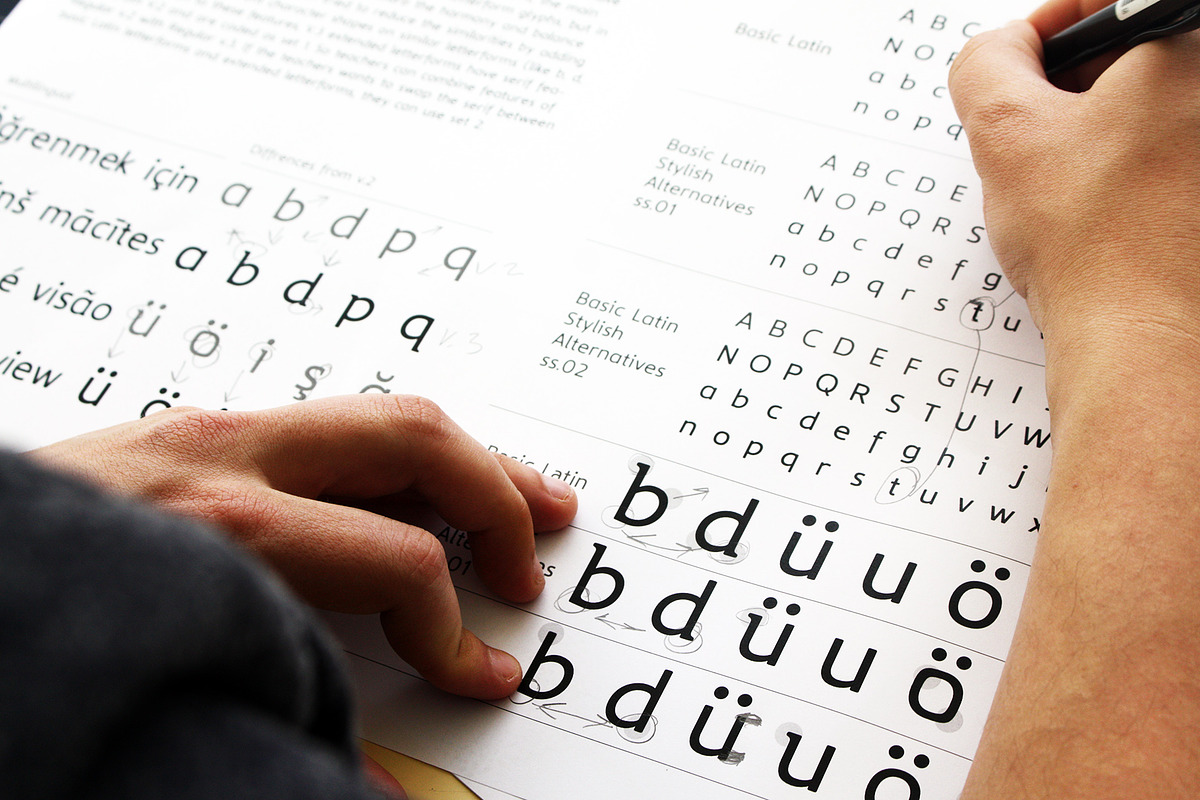 Accessible Font Version 3 preview 8