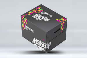Cardboard Box Mock-Up, a Packaging Mockup by Xtrahive