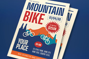 Blue Bold Mountain Bike Flyer Set, a Flyer Template by graphicook (Thumbnail 2 of 3)