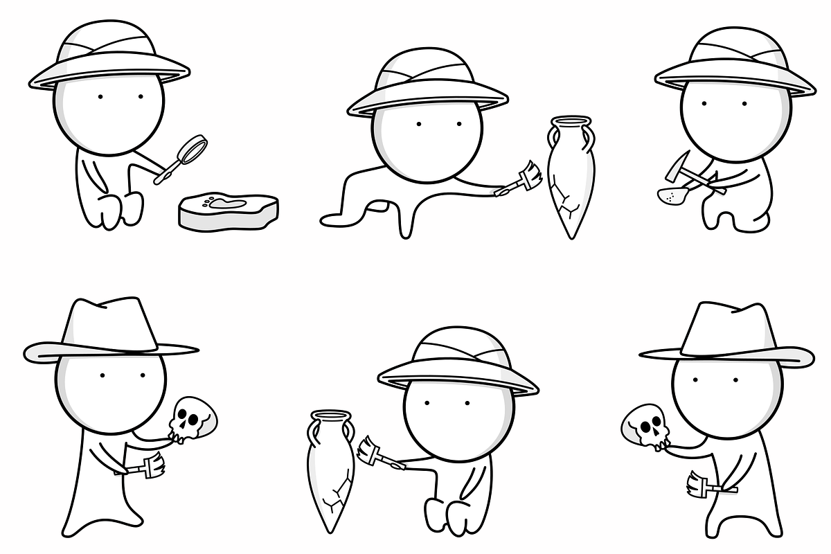 Icons about archeology and excavatio, an Icon by JK comics (Photo 1 of 5)