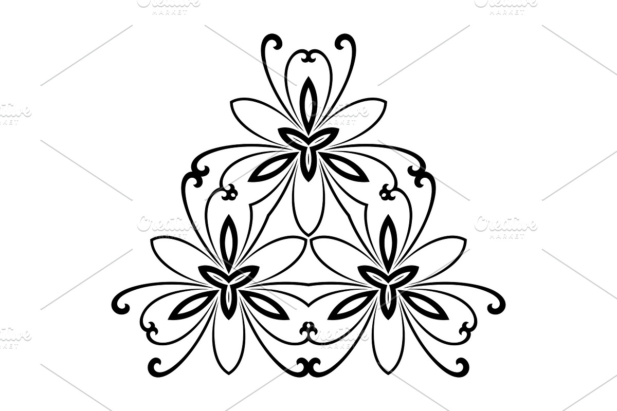 Damask Vector Pattern. Orient, a Decorative Illustration by FineArtStudio (Photo 1 of 3)