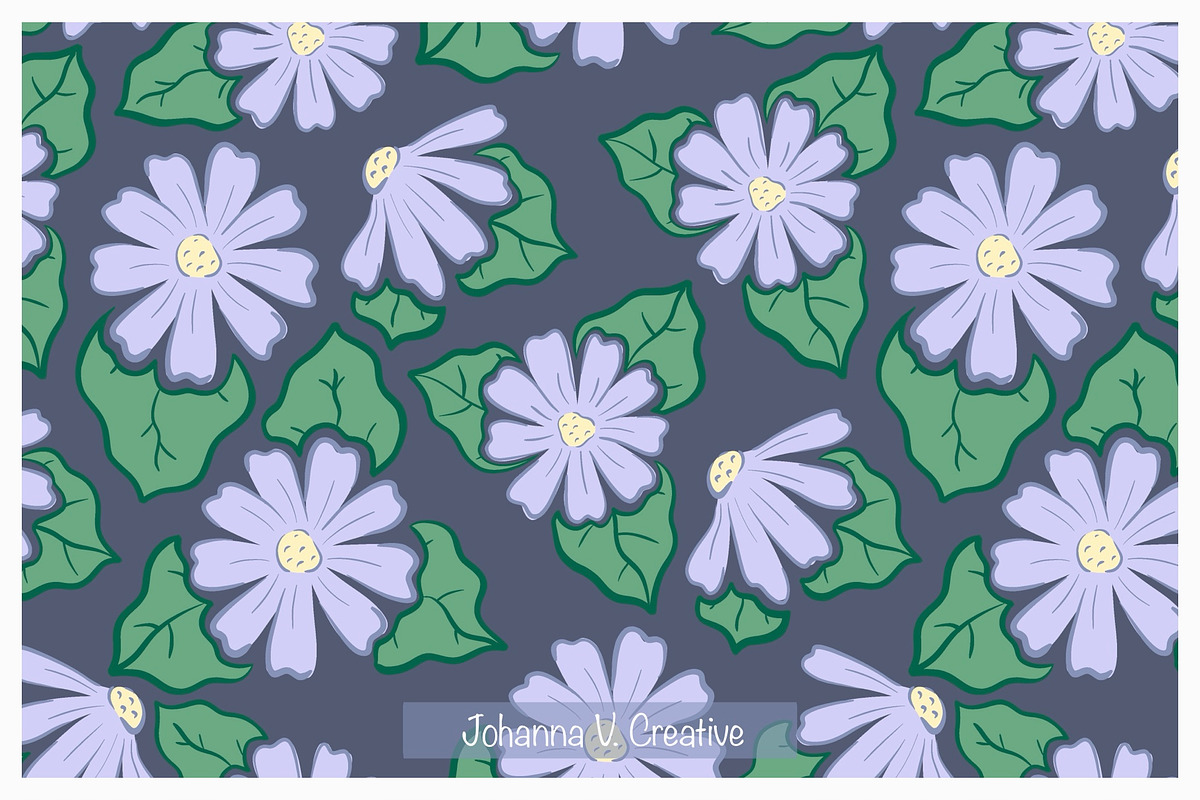 Cute Bunnies Carrots Floral Designs, an Illustration by Johanna V. Creative (Photo 3 of 4)