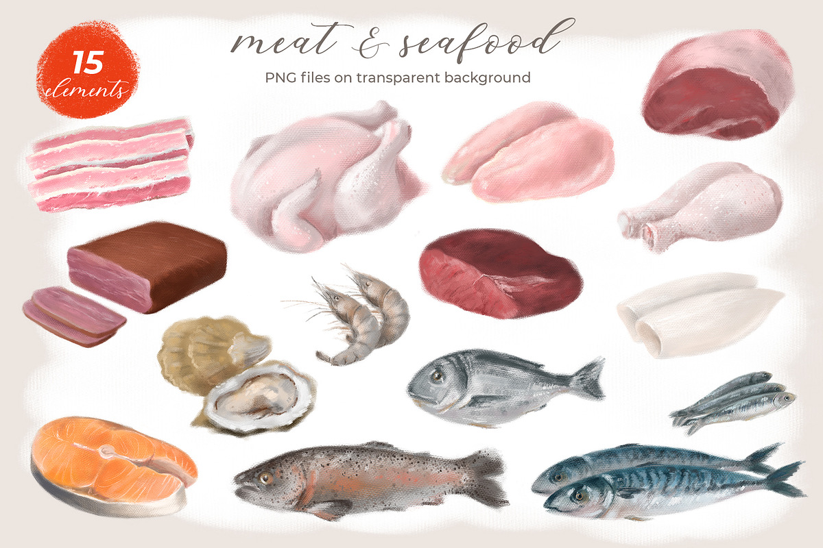 Recipes Creator Element Set, a Decorative Illustration by LeiaSW (Photo 9 of 13)
