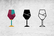 Wine Glass Icon Set - 3 Styles, an Outline Icon by Artonix (Thumbnail 2 of 2)