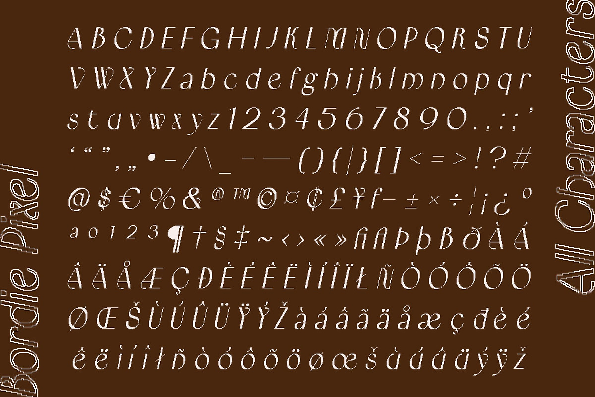 Bordie Pixel, a Sans Serif Font by Craft Supply Co. (Photo 8 of 8)