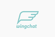 Wingchat Logo, a Branding & Logo Template by blooon (Thumbnail 1 of 4)