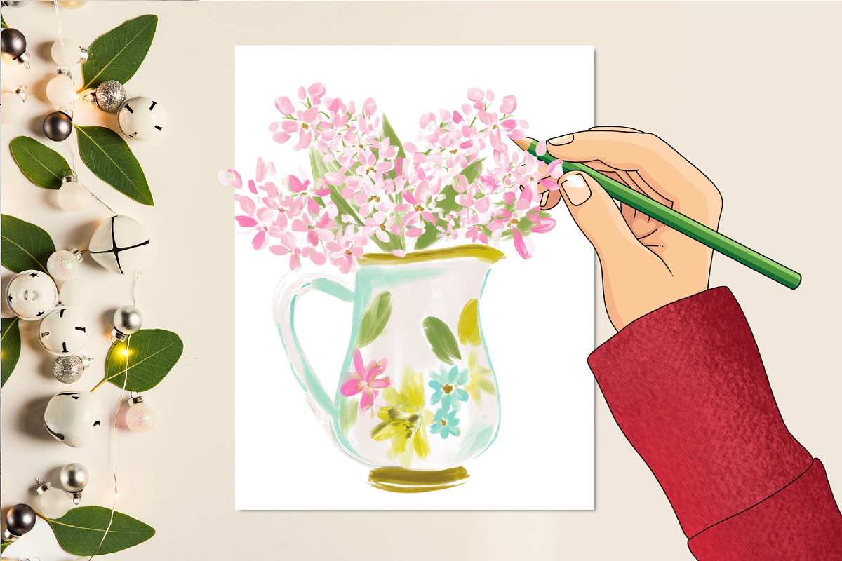 Rococo Romance Clipart Set, an Illustration by DreamCafeArt (Photo 5 of 6)