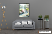 River Watercolor Landscape Print Art, a Poster Template by MagicLove Creations (Thumbnail 6 of 8)