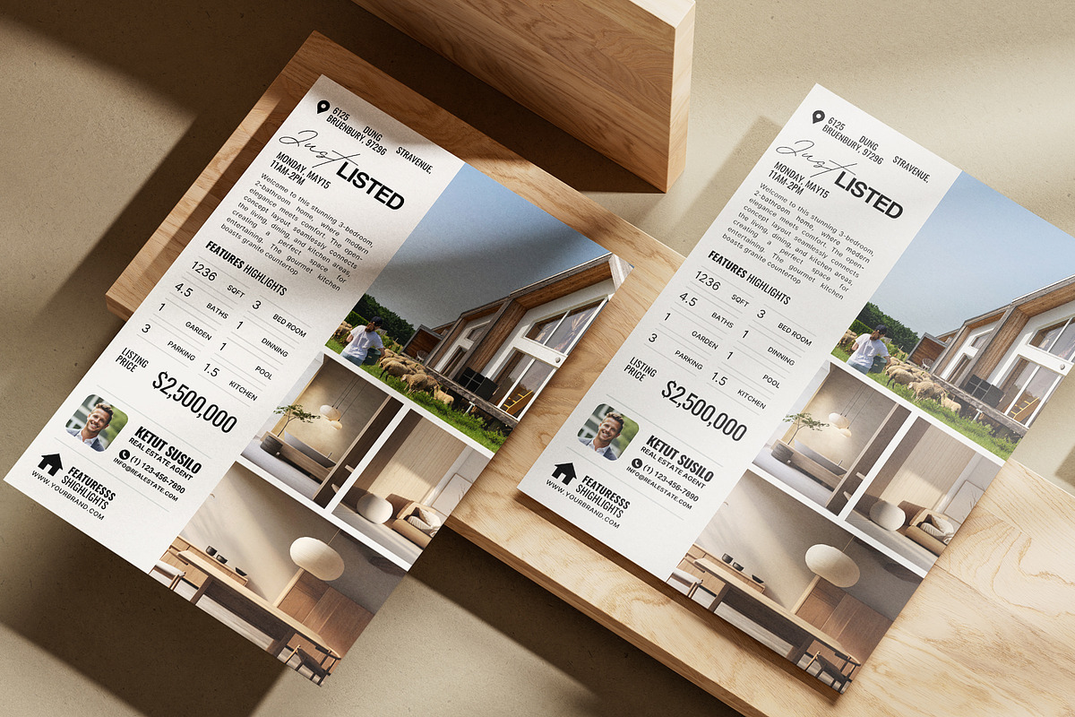 Real Estate Marketing Flyer (CANVA), a Flyer Template by Prapti Design (Photo 7 of 10)