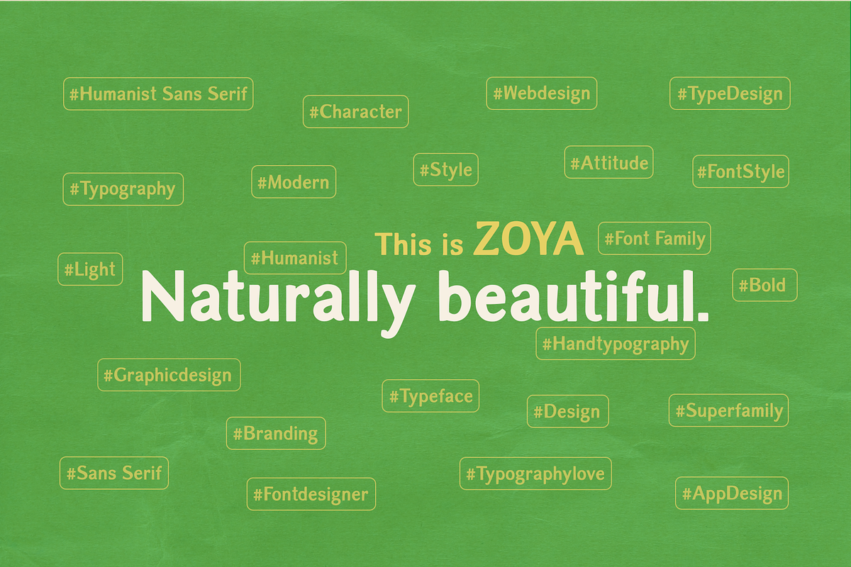 ZOYA, a Sans Serif Font by Mirela Gherman (Photo 15 of 15)
