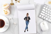 Fashion Girl Coffee Cup, a Person Illustration by BigArtLab (Thumbnail 4 of 4)
