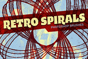 Retro Spirals Photoshop Brushes, a Brush Add-On by LydiaDistracted (Thumbnail 4 of 4)
