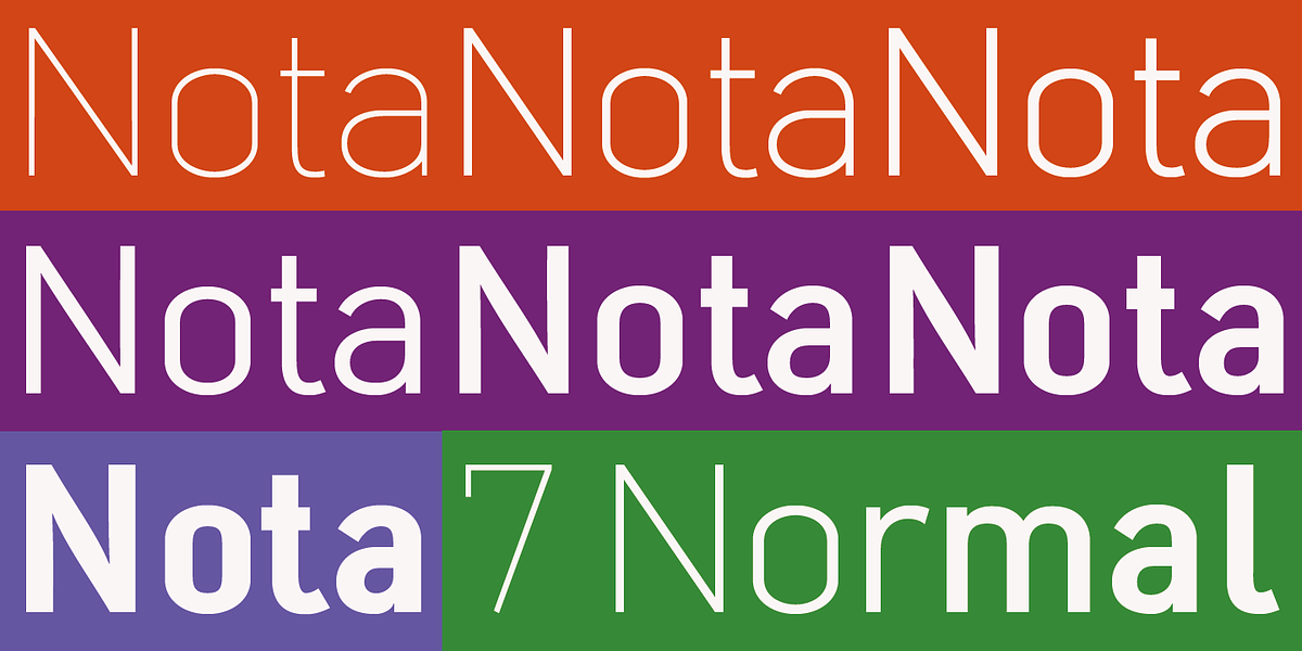 Nota, a Sans Serif Font by Wiescher-Design (Photo 5 of 6)